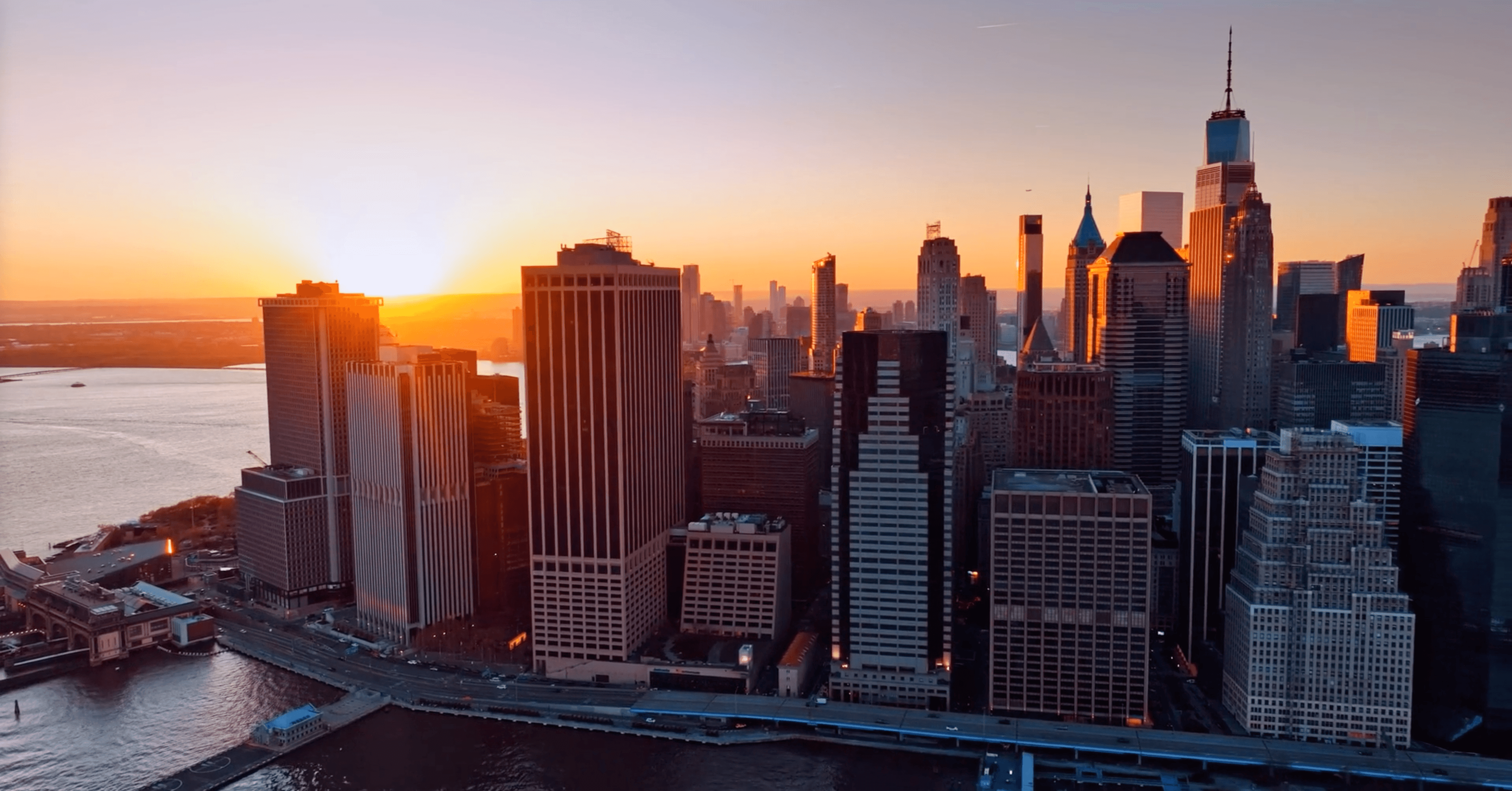 City skyline background