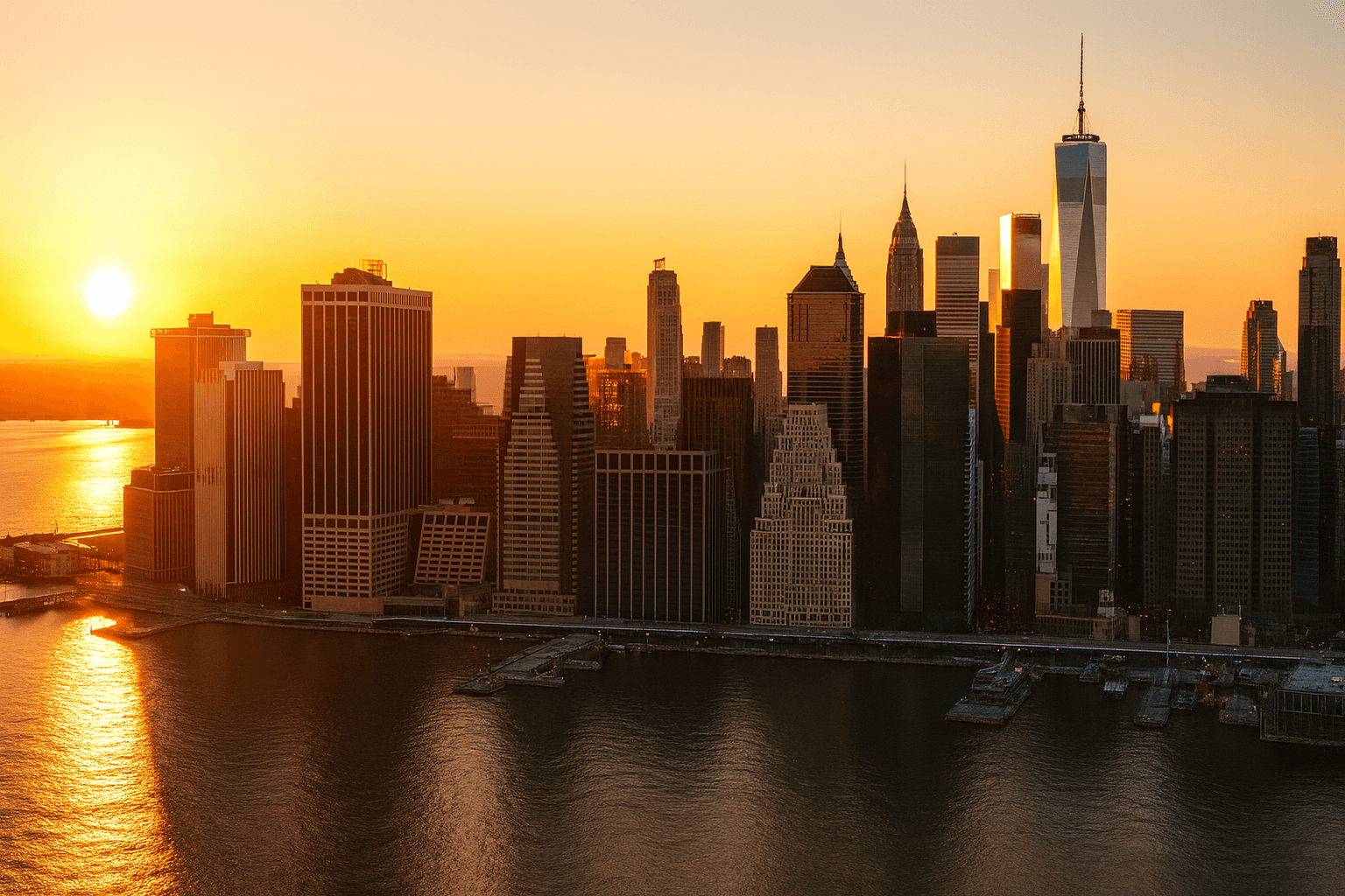 City skyline background